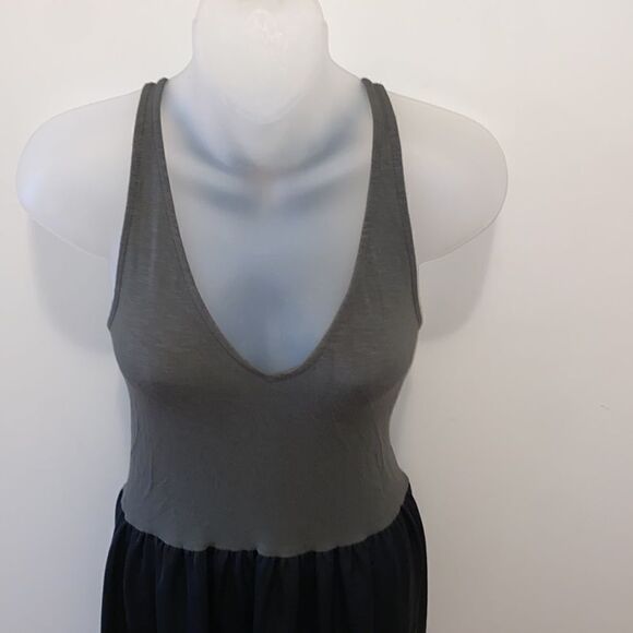 Anthropologie Dolan Fabina Women’s Tank Dress Colorblock Green Black size XS EUC - Picture 9 of 11